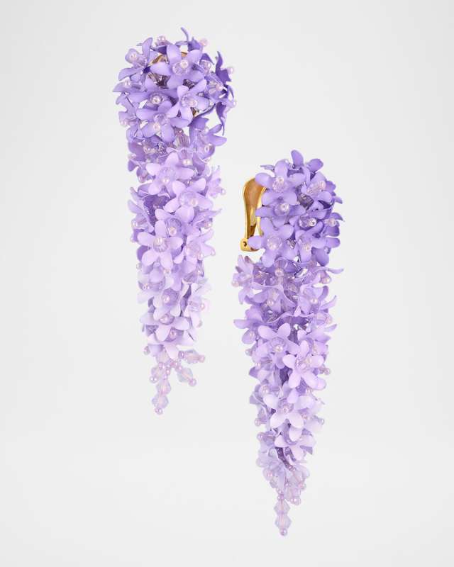 Crawling Flower Cascade Earrings